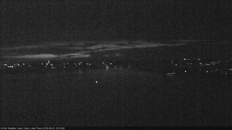 Lake Travis webcam, September 21, 2018 7:20 PM CT