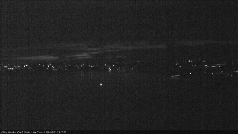 Lake Travis webcam, September 21, 2018 7:25 PM CT
