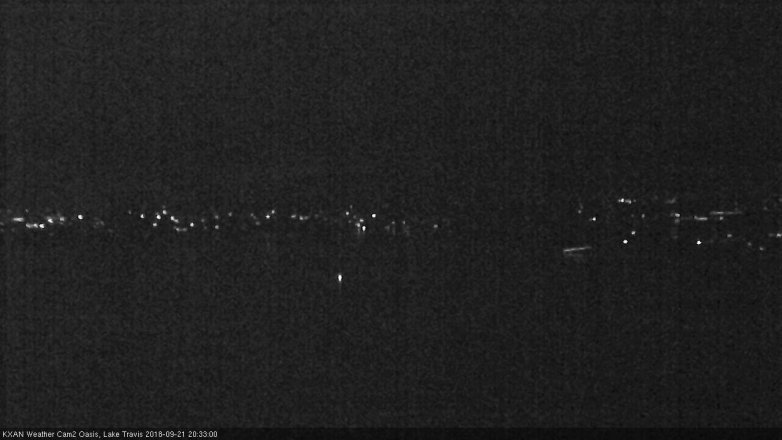Lake Travis webcam, September 21, 2018 7:35 PM CT