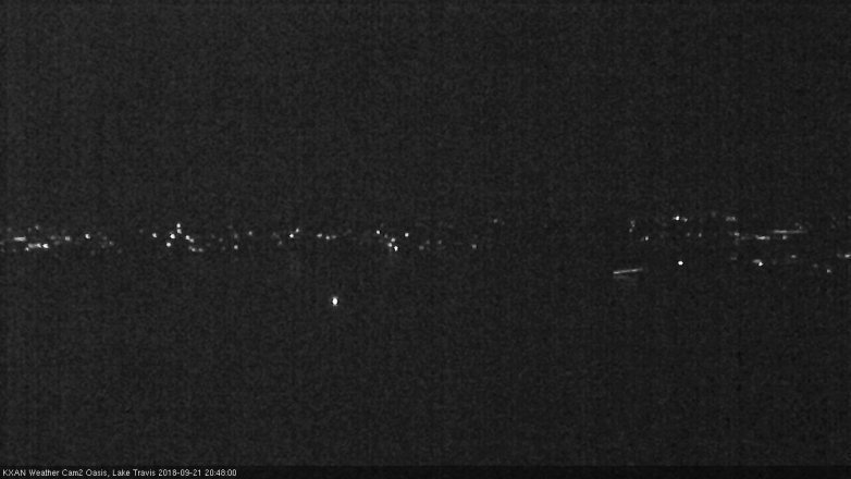 Lake Travis webcam, September 21, 2018 7:50 PM CT