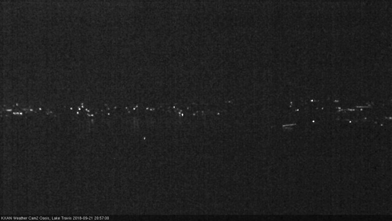 Lake Travis webcam, September 21, 2018 8:00 PM CT