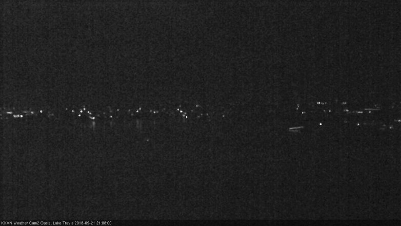 Lake Travis webcam, September 21, 2018 8:10 PM CT