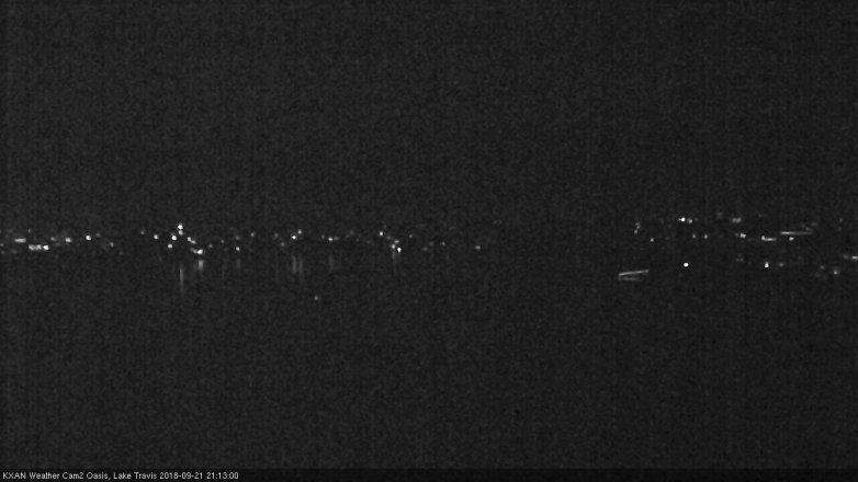 Lake Travis webcam, September 21, 2018 8:15 PM CT