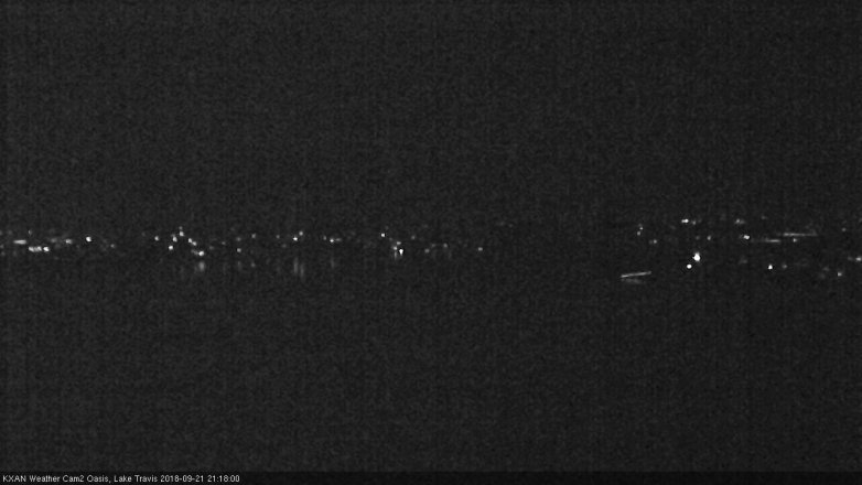 Lake Travis webcam, September 21, 2018 8:20 PM CT