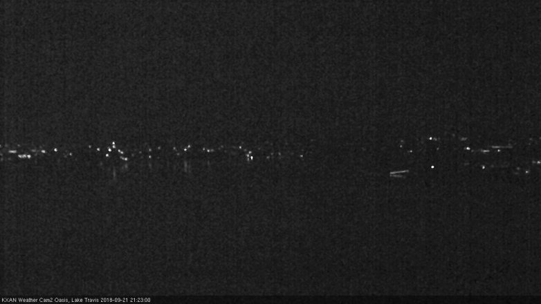 Lake Travis webcam, September 21, 2018 8:25 PM CT