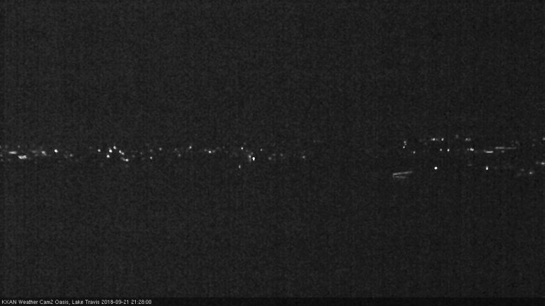Lake Travis webcam, September 21, 2018 8:30 PM CT