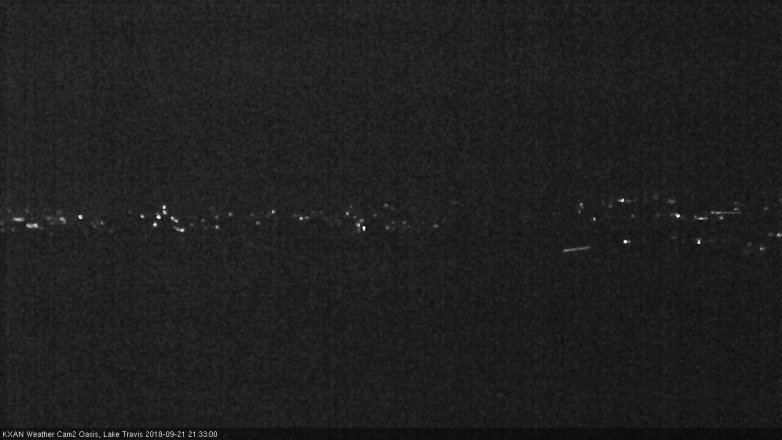 Lake Travis webcam, September 21, 2018 8:35 PM CT
