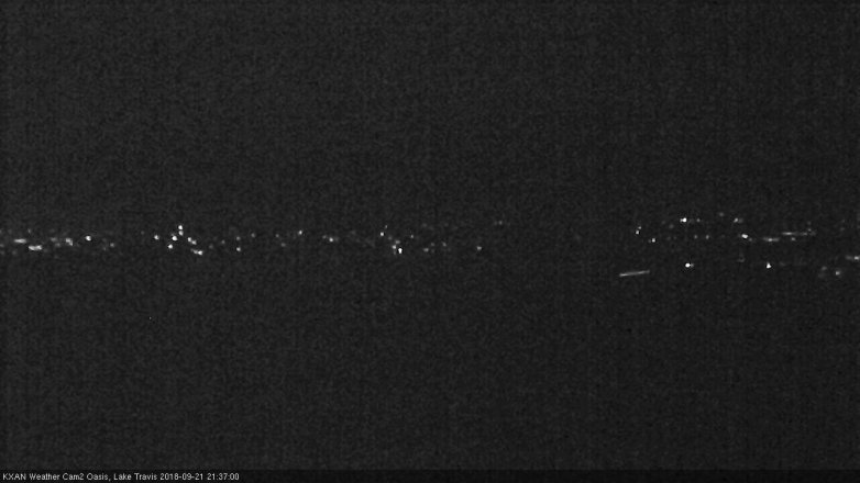 Lake Travis webcam, September 21, 2018 8:40 PM CT