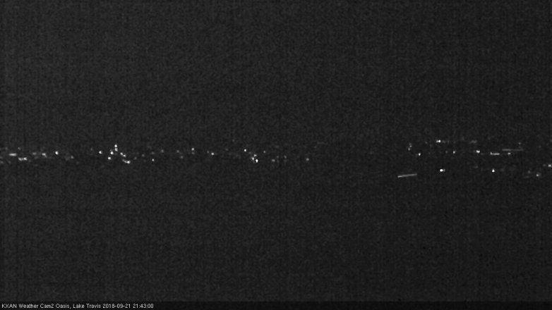 Lake Travis webcam, September 21, 2018 8:45 PM CT