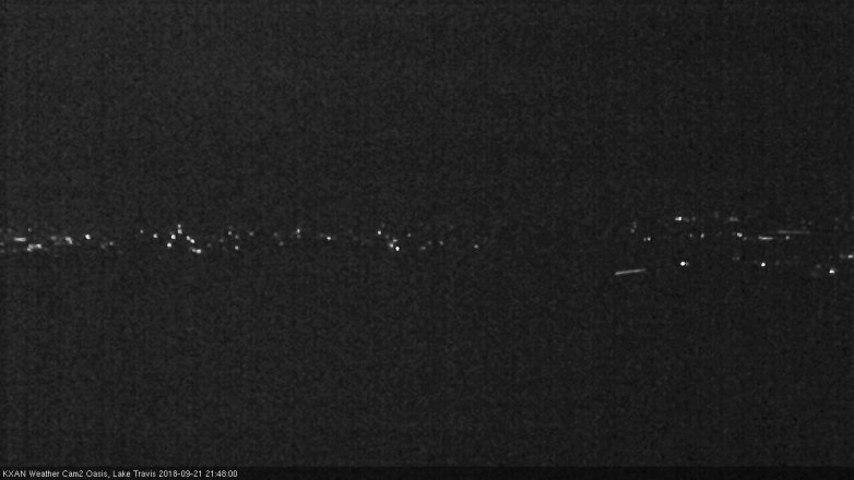 Lake Travis webcam, September 21, 2018 8:50 PM CT