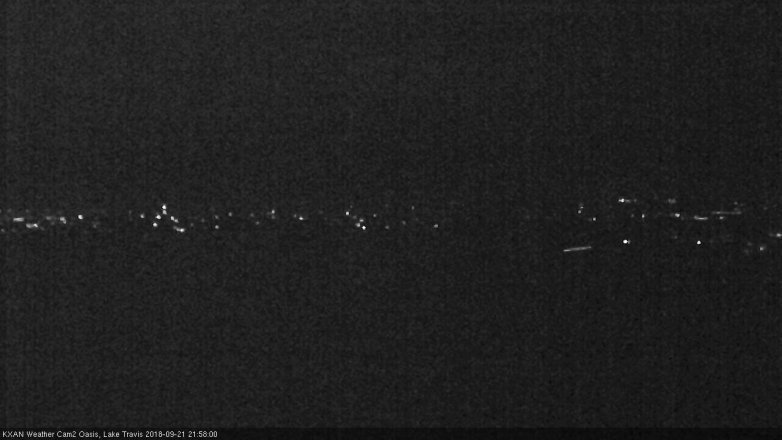 Lake Travis webcam, September 21, 2018 9:00 PM CT
