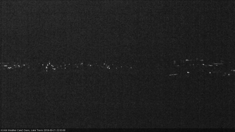 Lake Travis webcam, September 21, 2018 9:05 PM CT