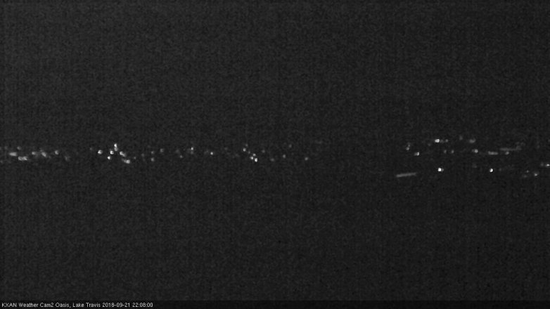 Lake Travis webcam, September 21, 2018 9:10 PM CT