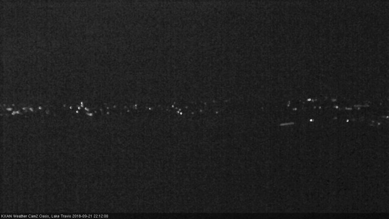 Lake Travis webcam, September 21, 2018 9:15 PM CT