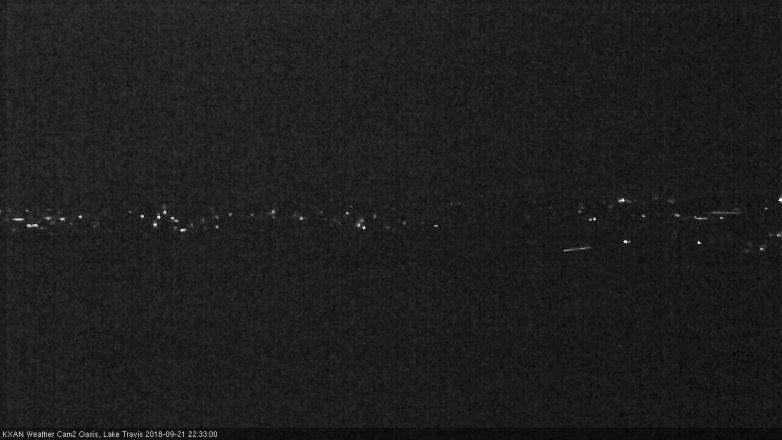 Lake Travis webcam, September 21, 2018 9:35 PM CT