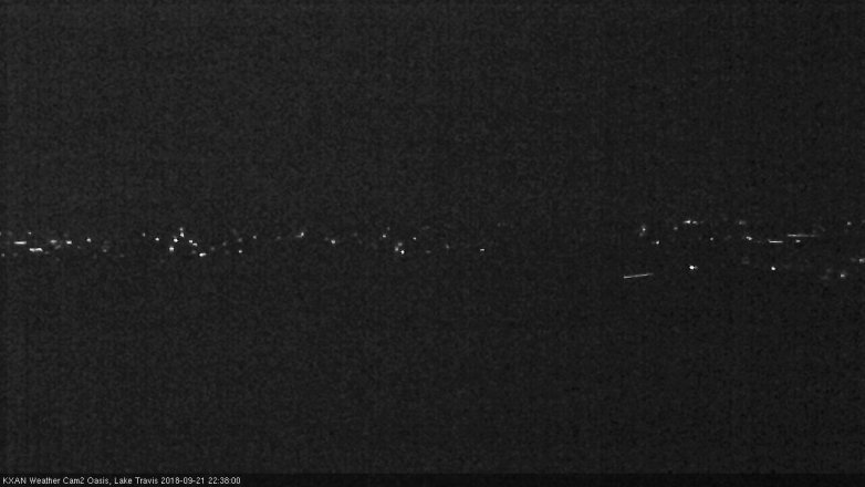 Lake Travis webcam, September 21, 2018 9:40 PM CT