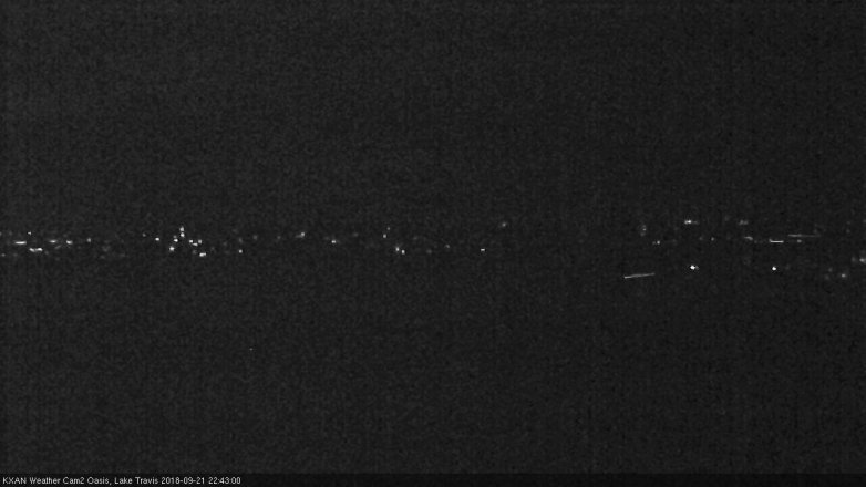 Lake Travis webcam, September 21, 2018 9:45 PM CT