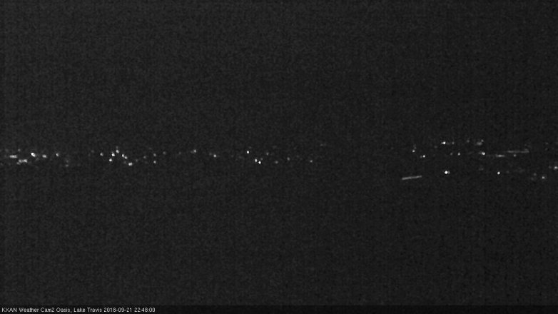 Lake Travis webcam, September 21, 2018 9:50 PM CT