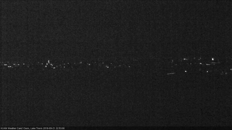 Lake Travis webcam, September 21, 2018 9:55 PM CT