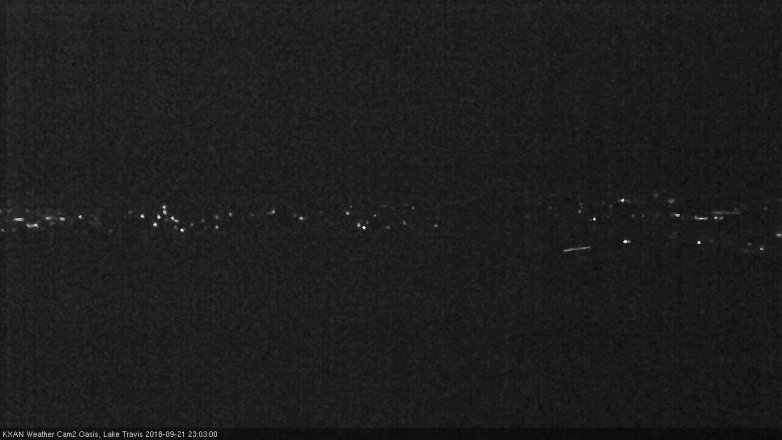 Lake Travis webcam, September 21, 2018 10:05 PM CT
