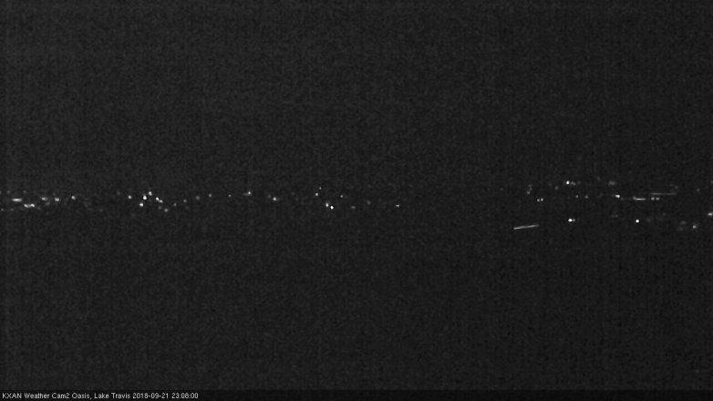 Lake Travis webcam, September 21, 2018 10:10 PM CT