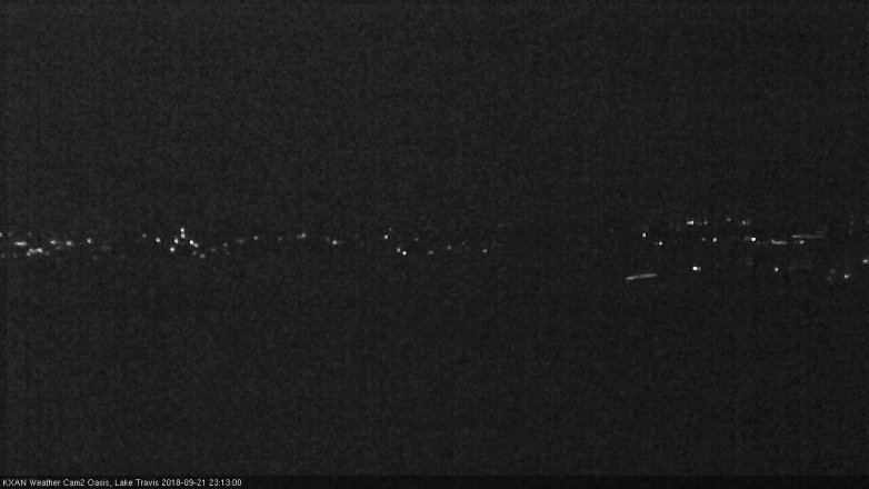 Lake Travis webcam, September 21, 2018 10:15 PM CT