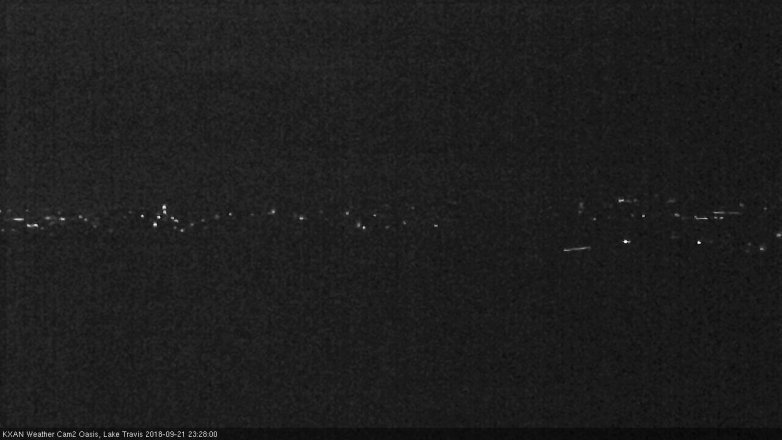 Lake Travis webcam, September 21, 2018 10:30 PM CT