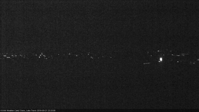 Lake Travis webcam, September 21, 2018 10:35 PM CT