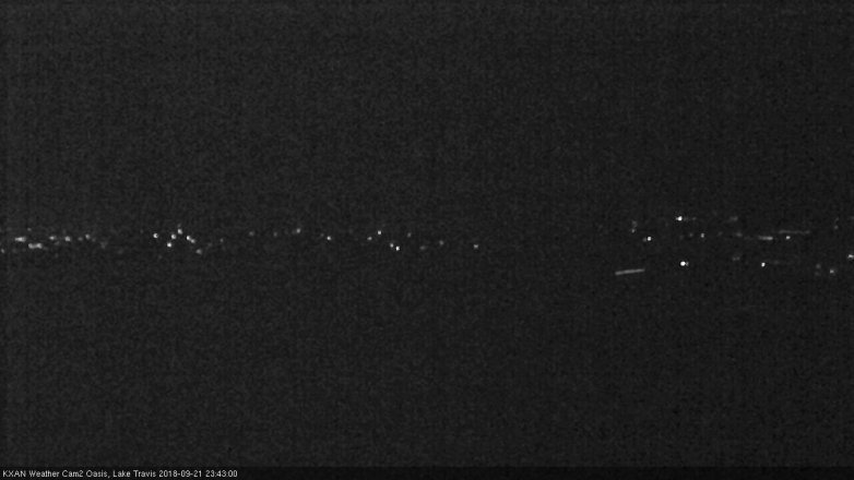 Lake Travis webcam, September 21, 2018 10:45 PM CT