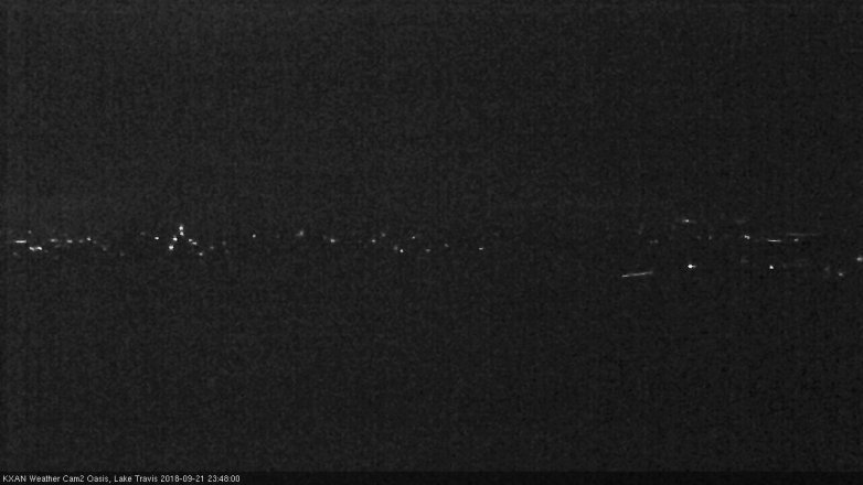 Lake Travis webcam, September 21, 2018 10:50 PM CT