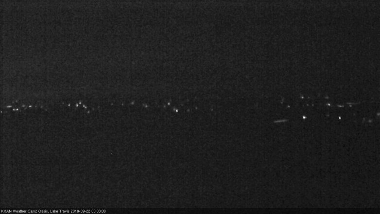Lake Travis webcam, September 21, 2018 11:05 PM CT
