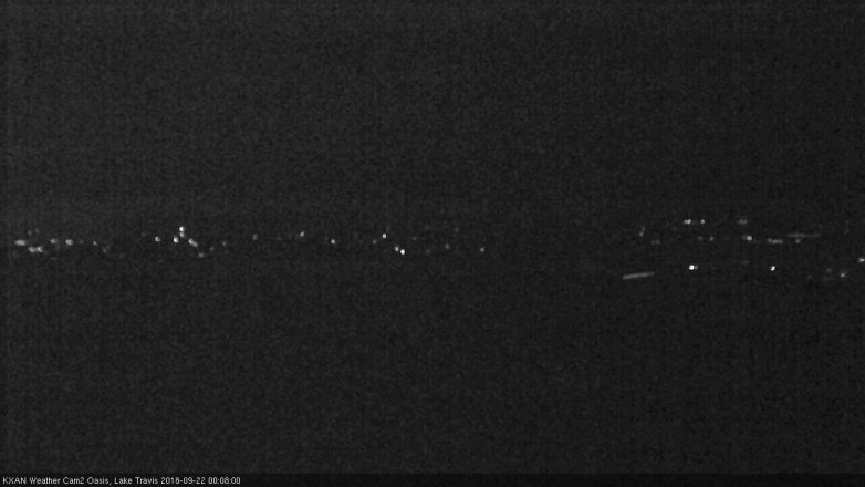 Lake Travis webcam, September 21, 2018 11:10 PM CT