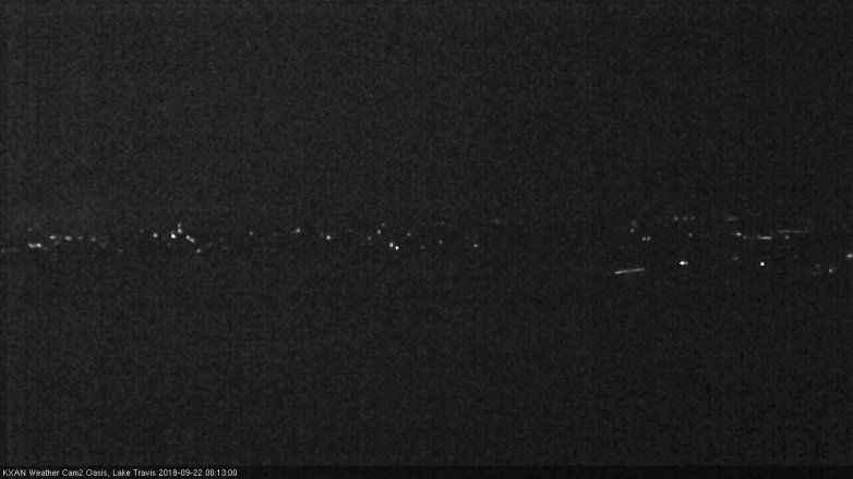 Lake Travis webcam, September 21, 2018 11:15 PM CT