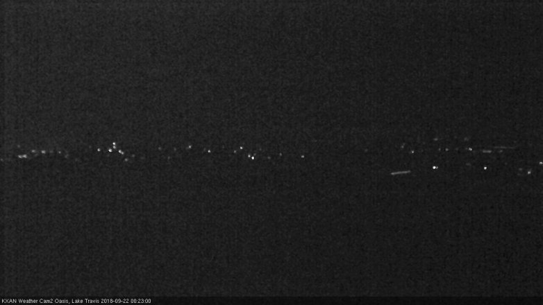 Lake Travis webcam, September 21, 2018 11:25 PM CT