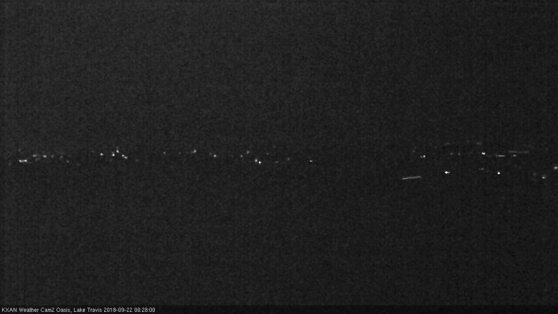 Lake Travis webcam, September 21, 2018 11:30 PM CT