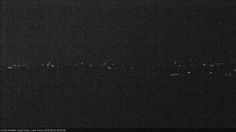 Lake Travis webcam, September 21, 2018 11:40 PM CT