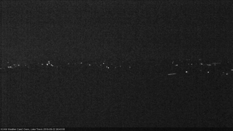 Lake Travis webcam, September 21, 2018 11:45 PM CT