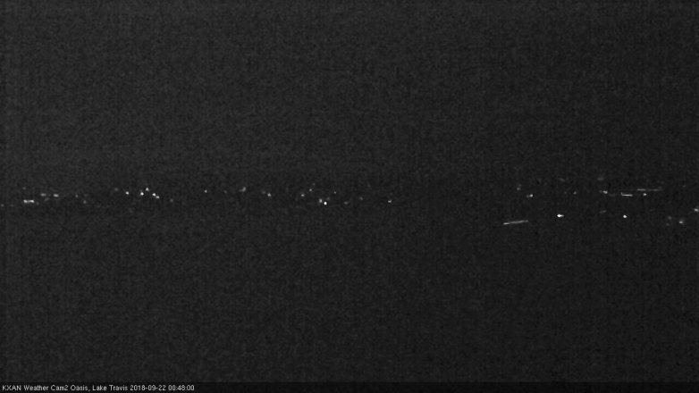 Lake Travis webcam, September 21, 2018 11:50 PM CT