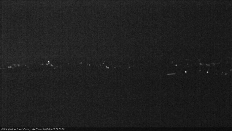 Lake Travis webcam, September 21, 2018 11:55 PM CT
