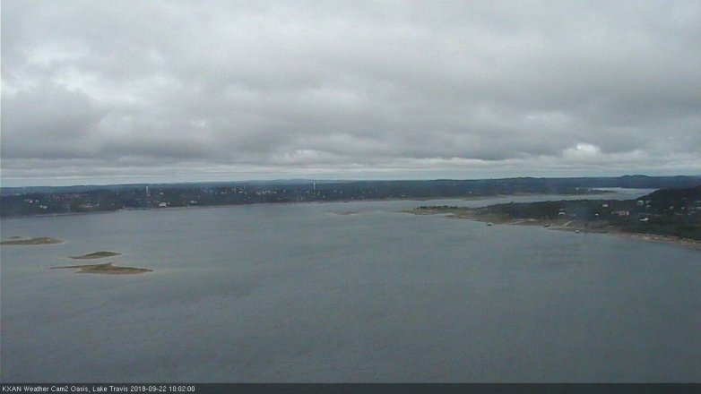 Lake Travis webcam, September 22, 2018 9:05 AM CT