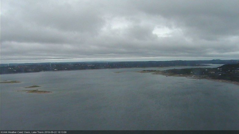 Lake Travis webcam, September 22, 2018 9:15 AM CT