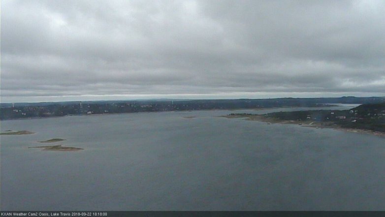 Lake Travis webcam, September 22, 2018 9:20 AM CT