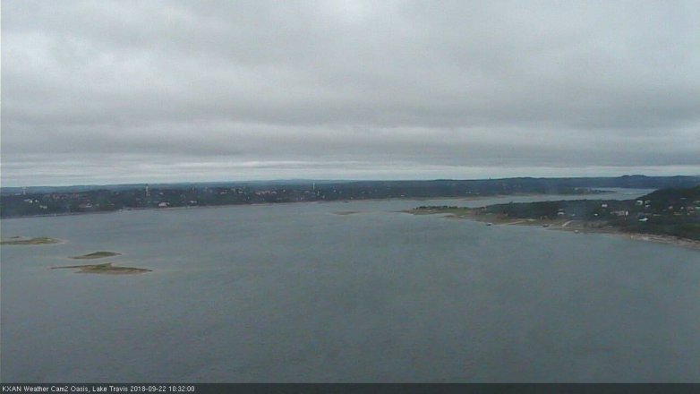 Lake Travis webcam, September 22, 2018 9:35 AM CT