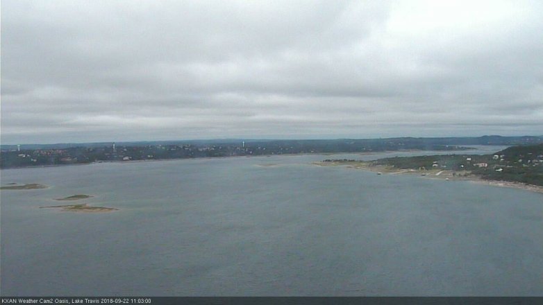 Lake Travis webcam, September 22, 2018 10:05 AM CT