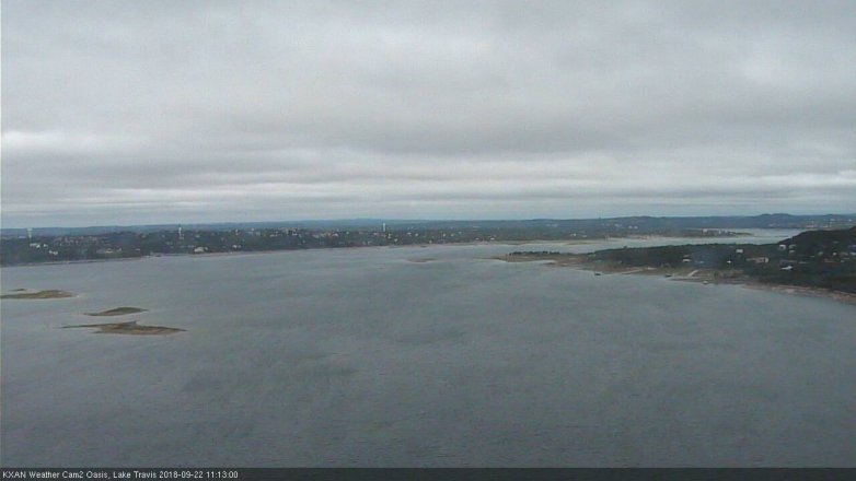Lake Travis webcam, September 22, 2018 10:15 AM CT
