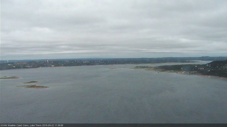 Lake Travis webcam, September 22, 2018 10:40 AM CT
