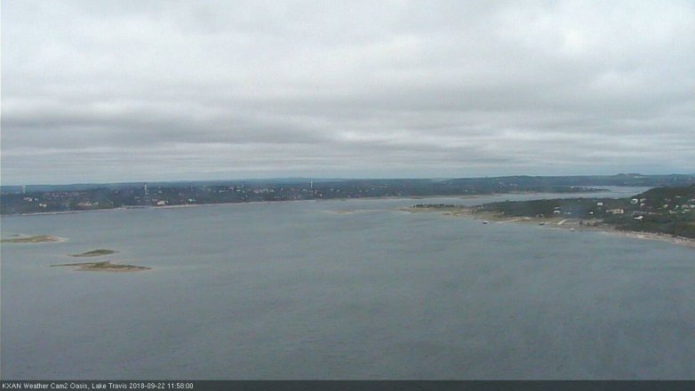Lake Travis webcam, September 22, 2018 11:00 AM CT