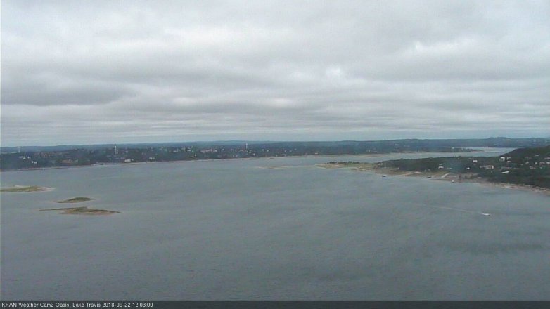 Lake Travis webcam, September 22, 2018 11:05 AM CT