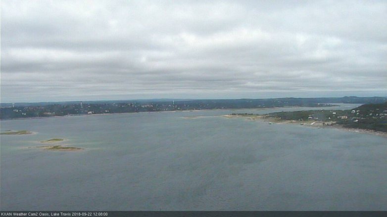 Lake Travis webcam, September 22, 2018 11:10 AM CT
