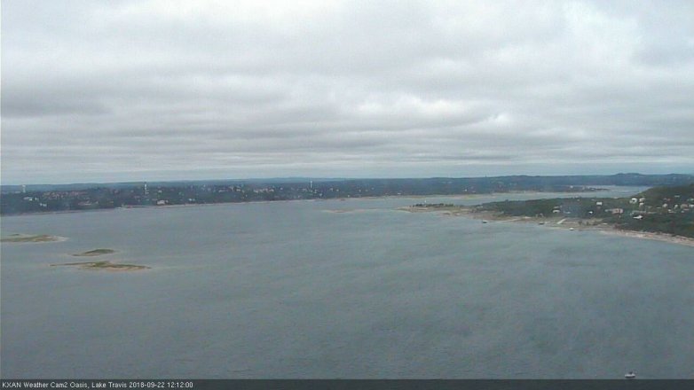 Lake Travis webcam, September 22, 2018 11:15 AM CT